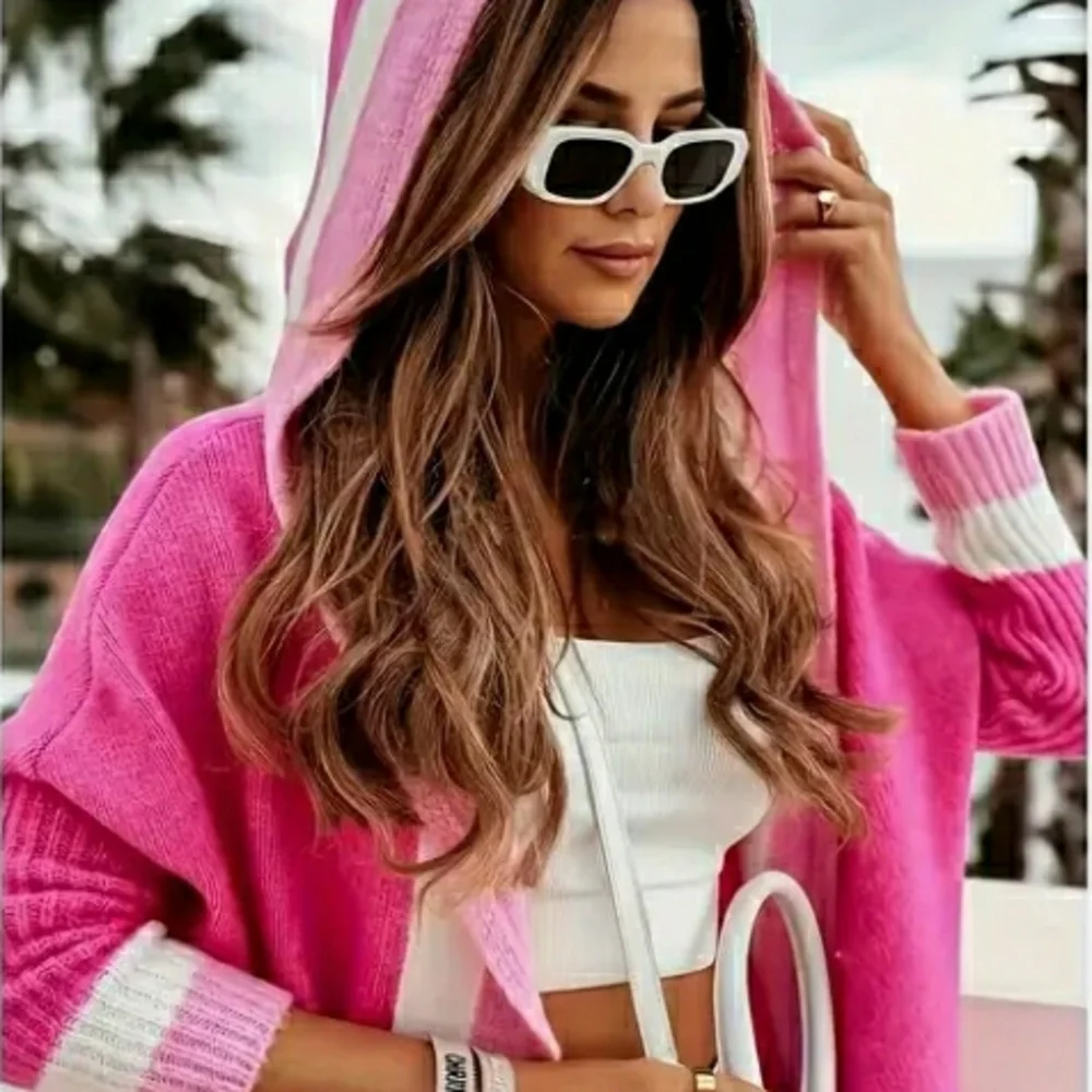 Fuchsia Pink Sweater Jacket NEW! - Picture 5 of 7